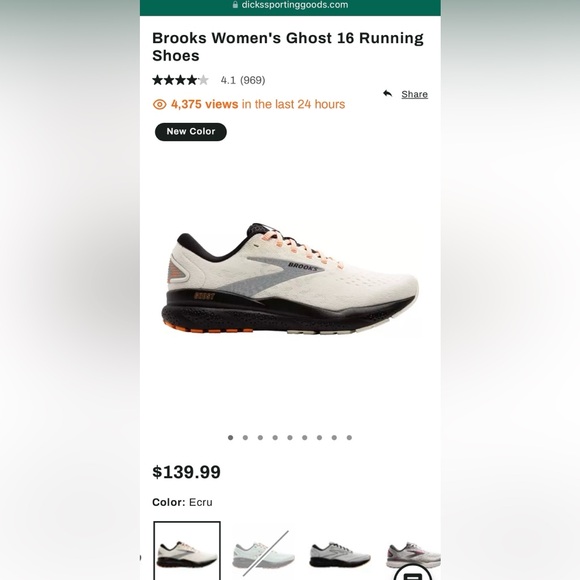 Brooks Women’s Ghost 16 running shoe - Picture 7 of 7